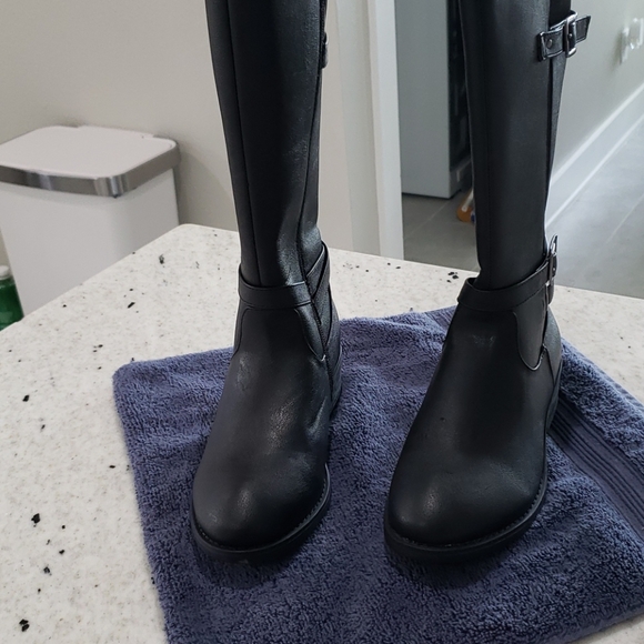 Girls New Kenneth Cole Size 3 Black Boots - Picture 4 of 5